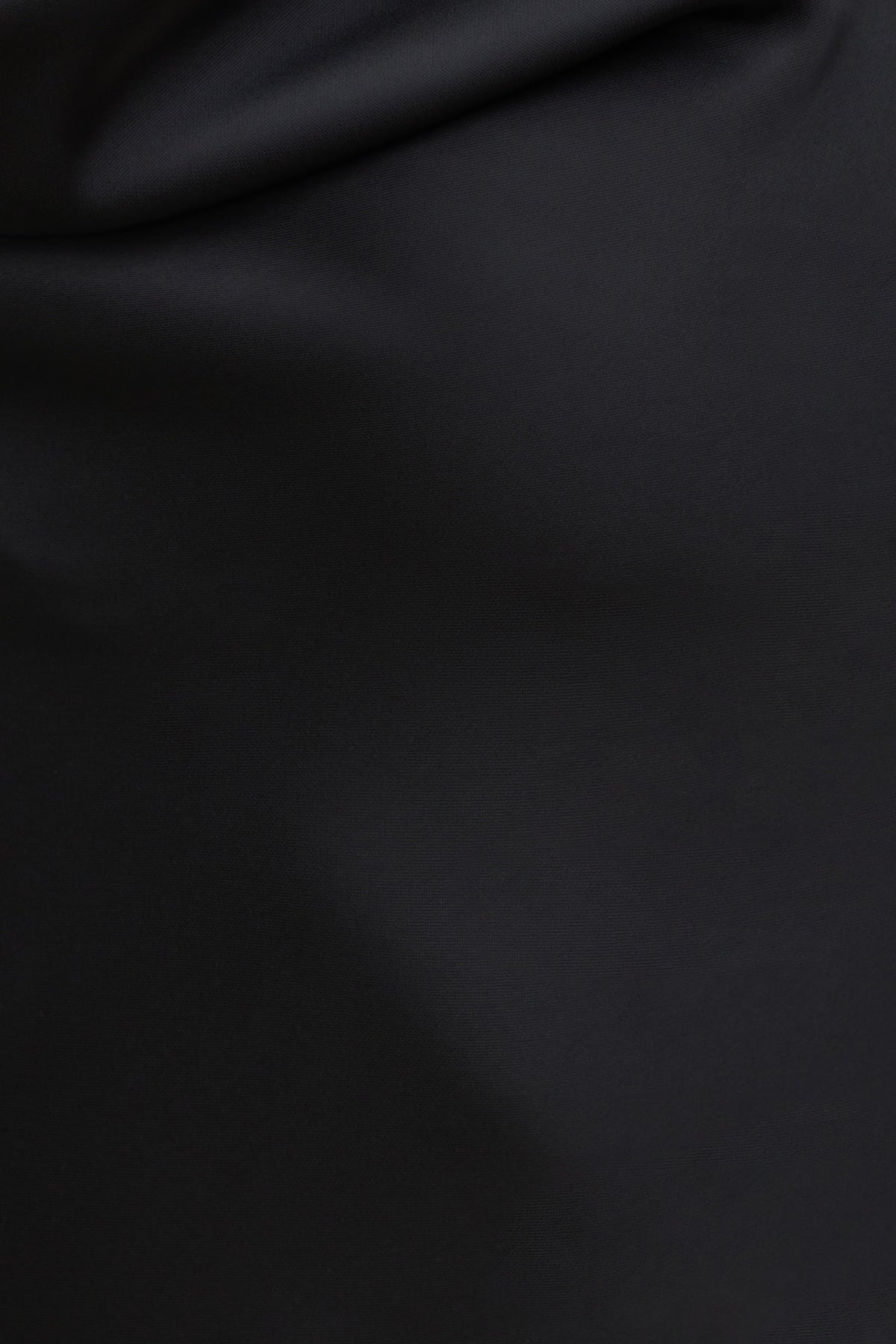 Dynamite Camila Satin Cowl Halter Neck Blouse Black
