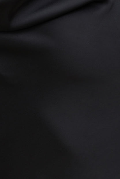 Dynamite Camila Satin Cowl Halter Neck Blouse Black