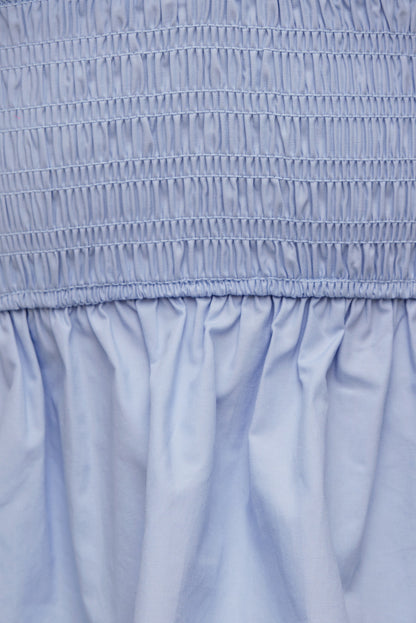 Dynamite Poplin Halter Top Blue