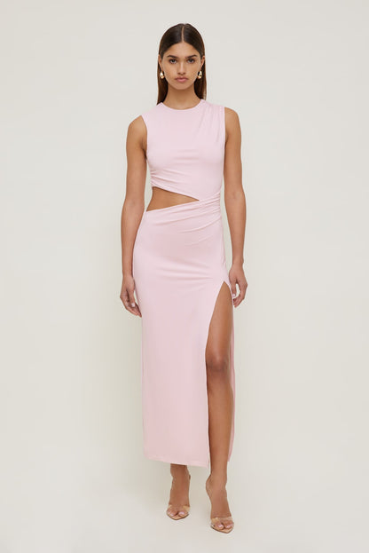 Dynamite Elia Sculpt Maxi Dress Pink