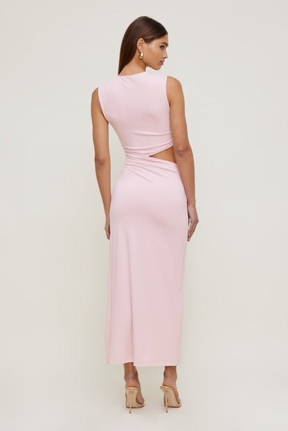 Dynamite Elia Sculpt Maxi Dress Pink