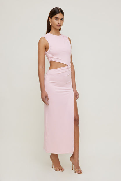 Dynamite Elia Sculpt Maxi Dress Pink