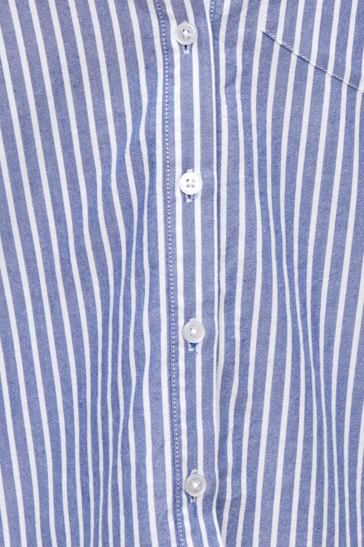 Dynamite Striped Poplin Shirt Blue