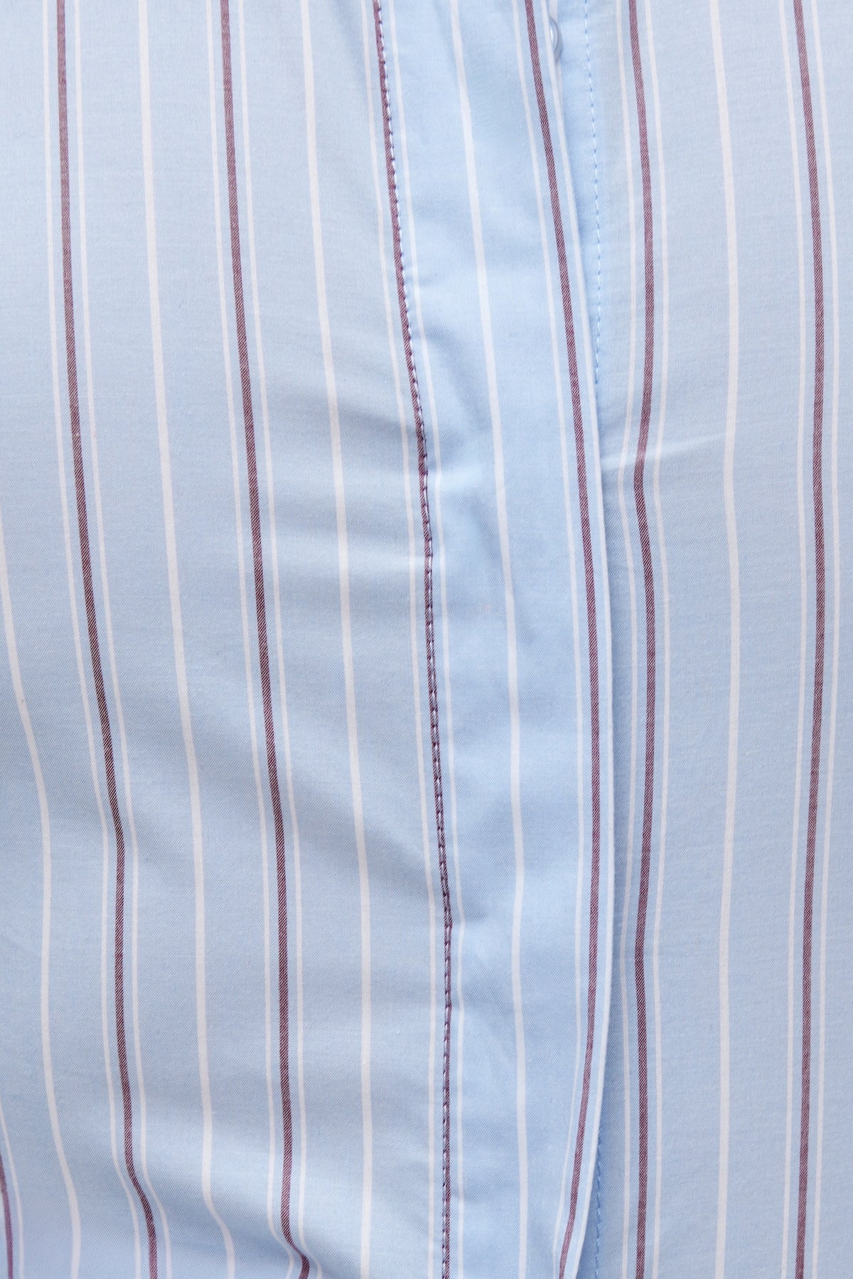 Dynamite Poplin Cinch Back Shirt Blue