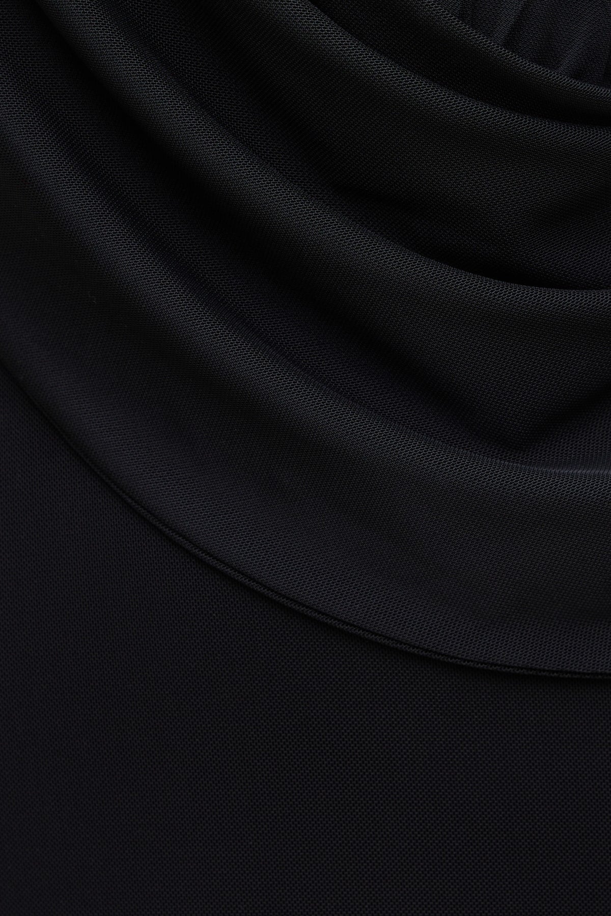 Dynamite Plunge Mesh Maxi Dress Black