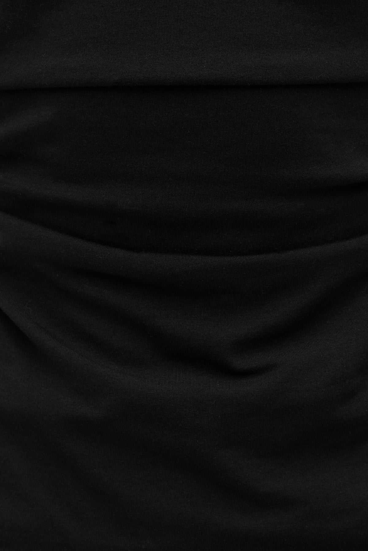 Dynamite Katia Ruched Jersey Mini Dress Black