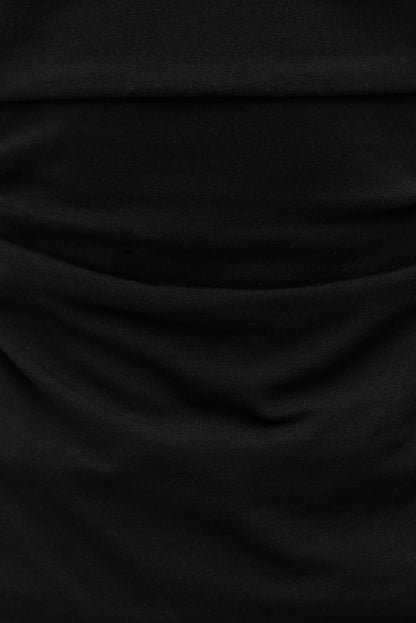 Dynamite Katia Ruched Jersey Mini Dress Black