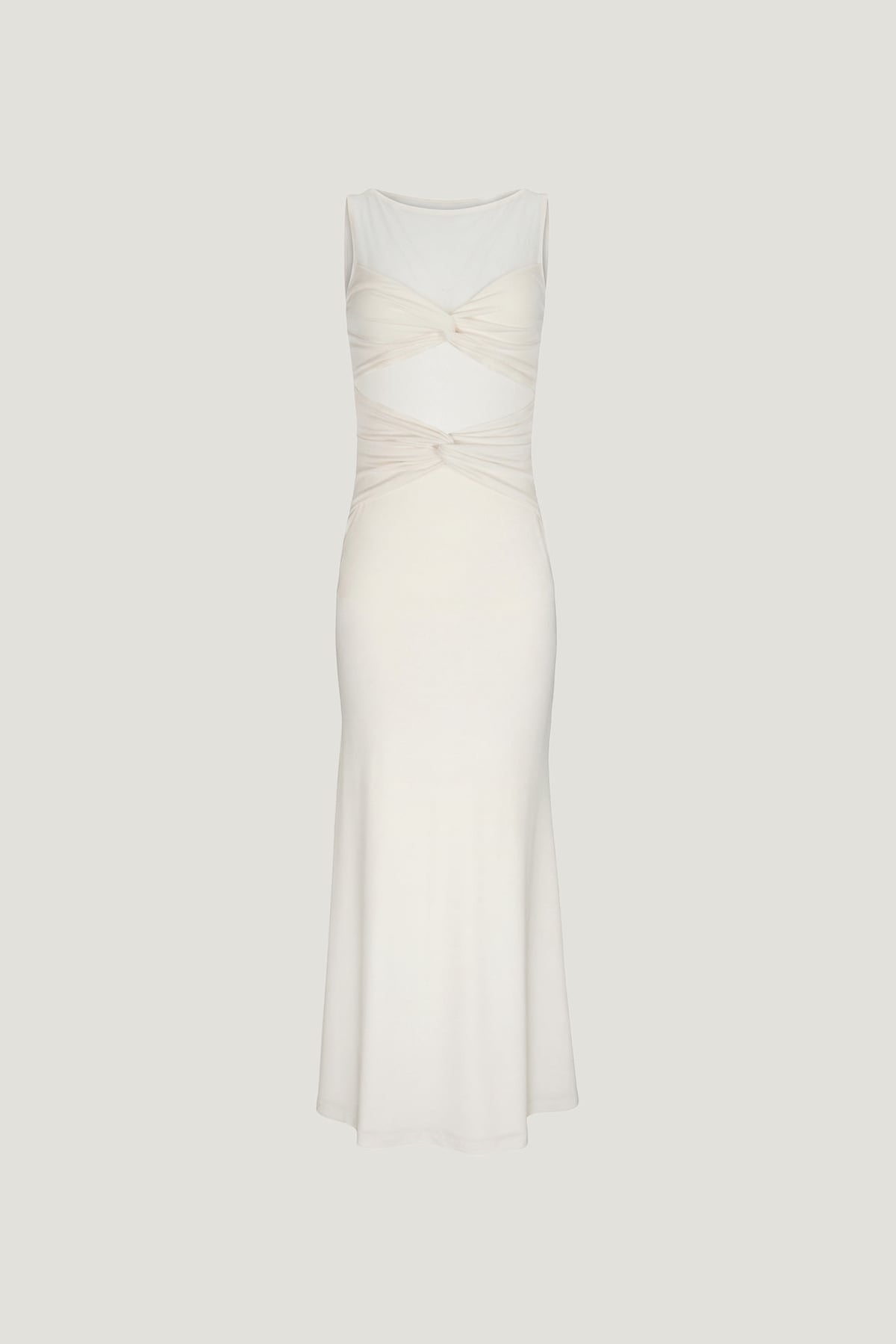 Dynamite Julia Sculpt Maxi Dress White