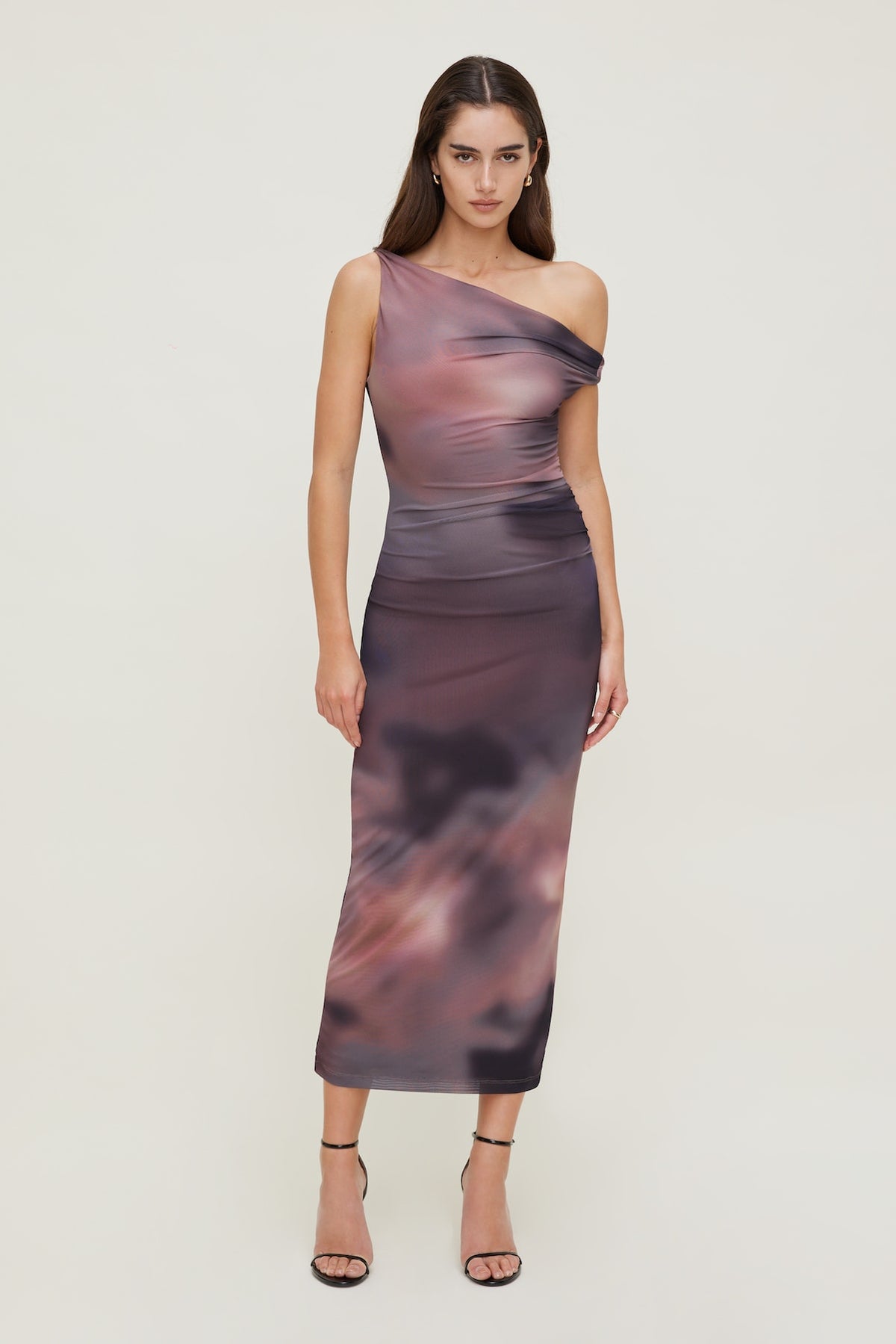 Dynamite Jayde Mesh Maxi Dress PURPLE