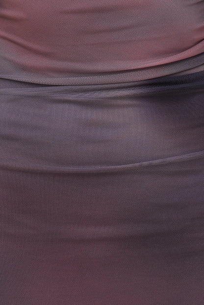 Dynamite Jayde Mesh Maxi Dress PURPLE