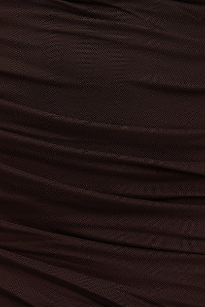 Dynamite Mona Mesh Midi Dress Purple