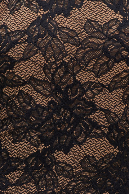 Dynamite Lace Halter Top Black