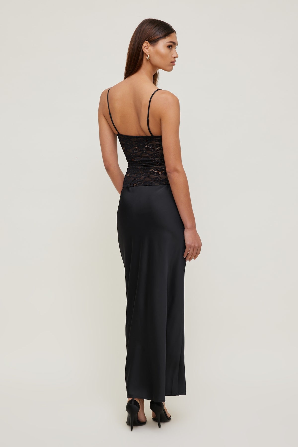 Dynamite Monet Lace Top Black
