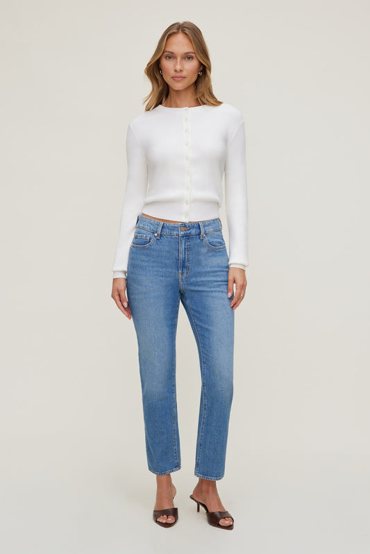 Dynamite Frenchie High Rise Slim Leg Jeans Blue