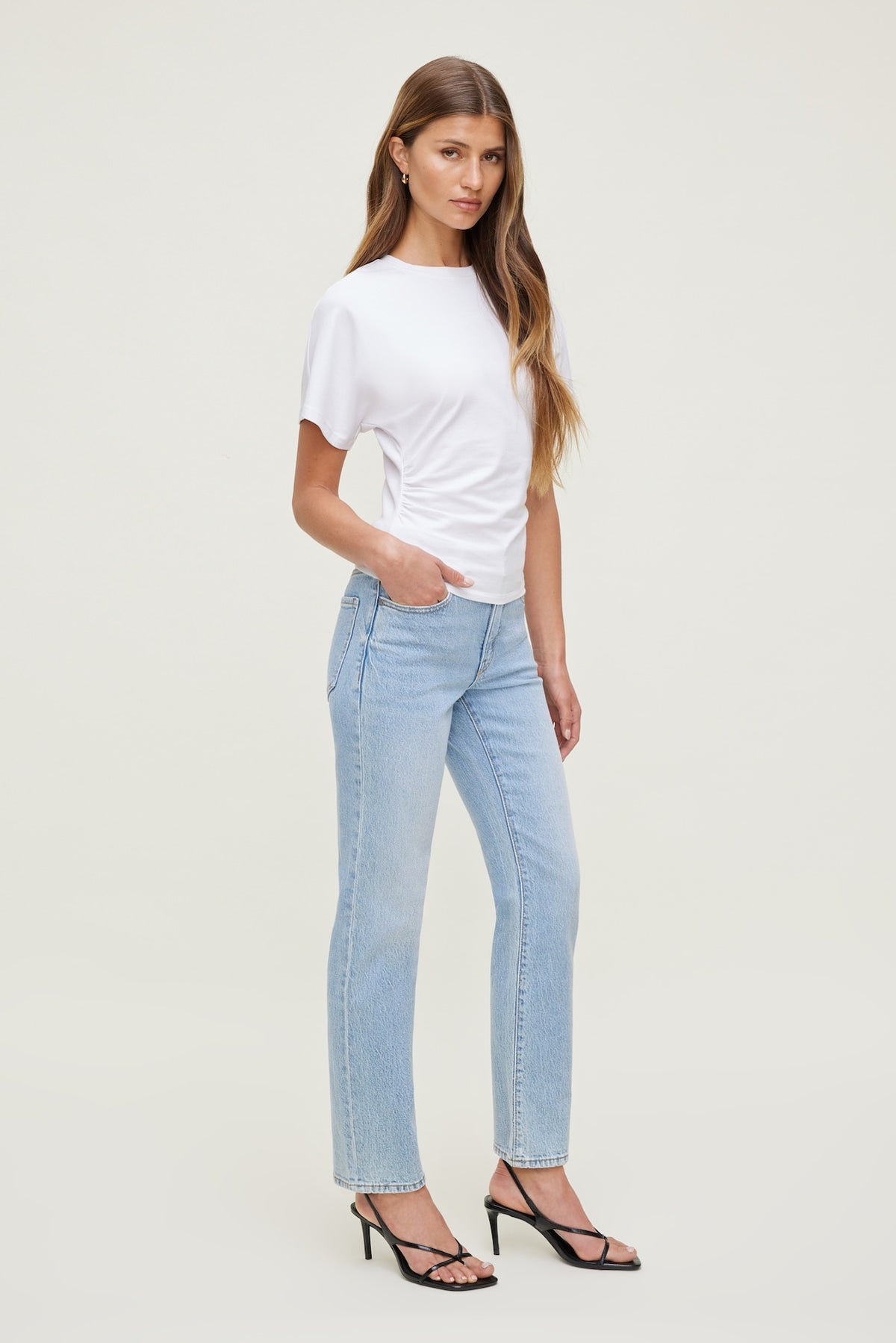 Dynamite Frenchie High Rise Slim Leg Jeans Blue
