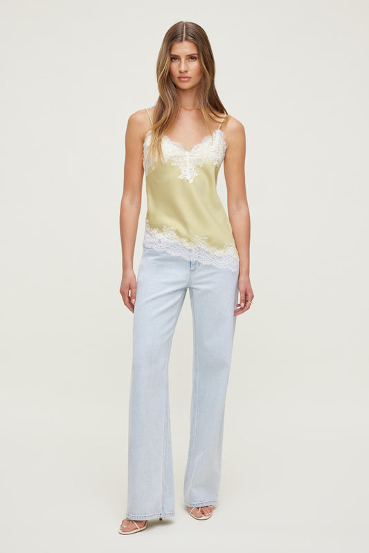 Dynamite Heidi High Rise Wide Leg Jeans Blue