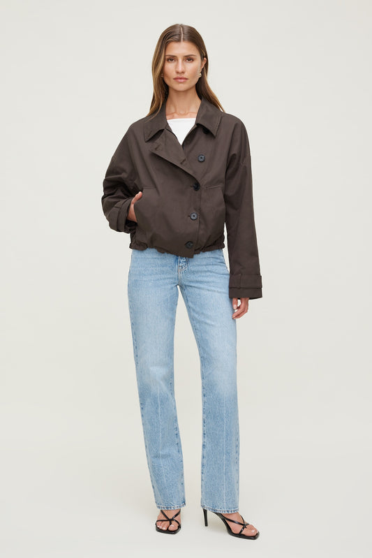 Dynamite Cara High Rise Straight Leg Jeans Blue