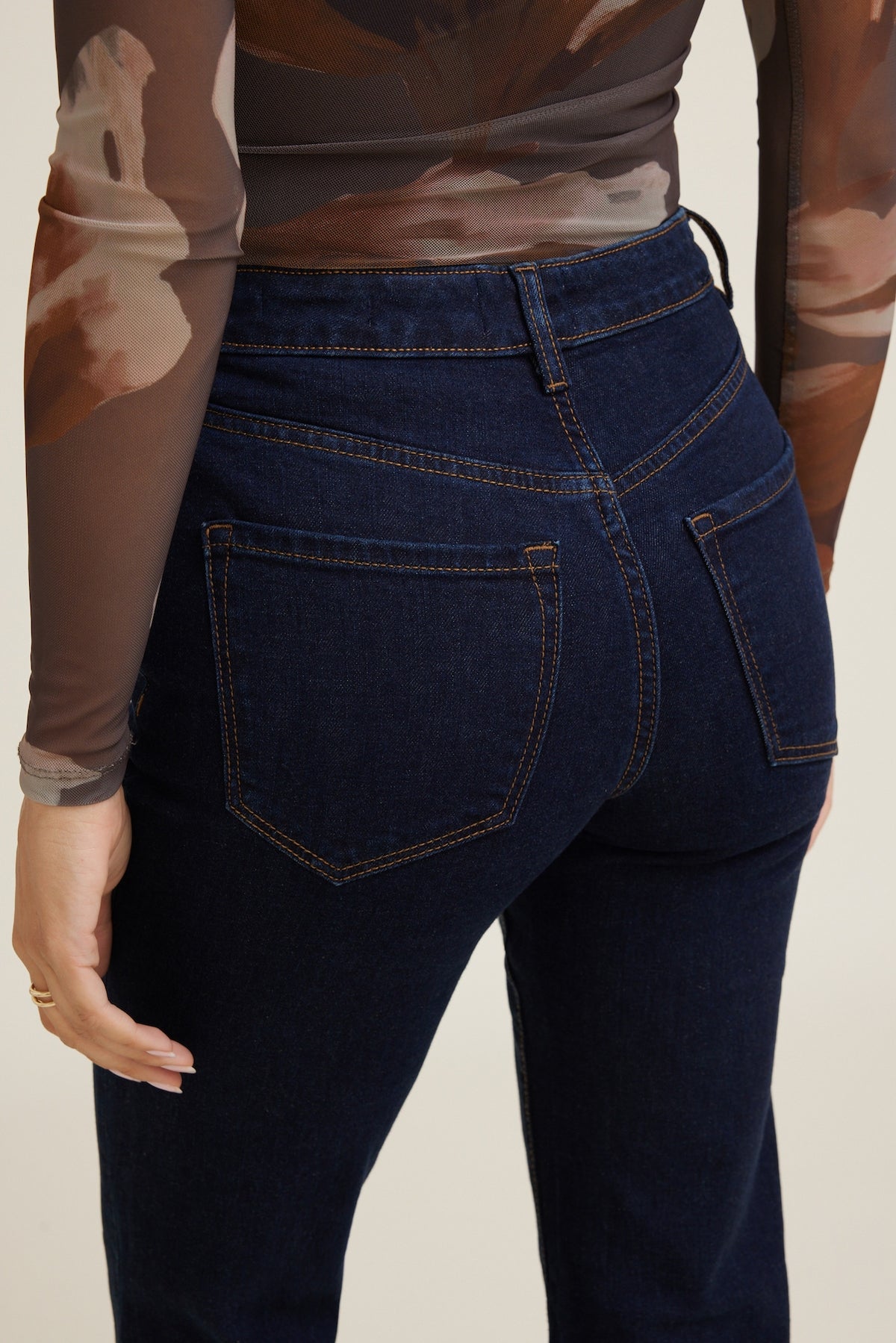 Dynamite Elodie Stretch High Rise Bootcut Jeans Blue