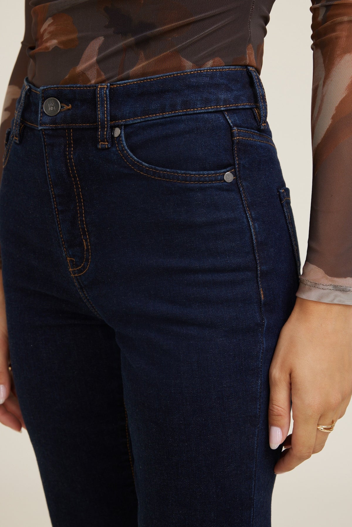 Dynamite Elodie Stretch High Rise Bootcut Jeans Blue