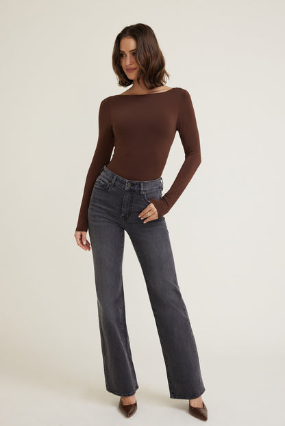 Dynamite Elodie Stretch High Rise Bootcut Jeans Black