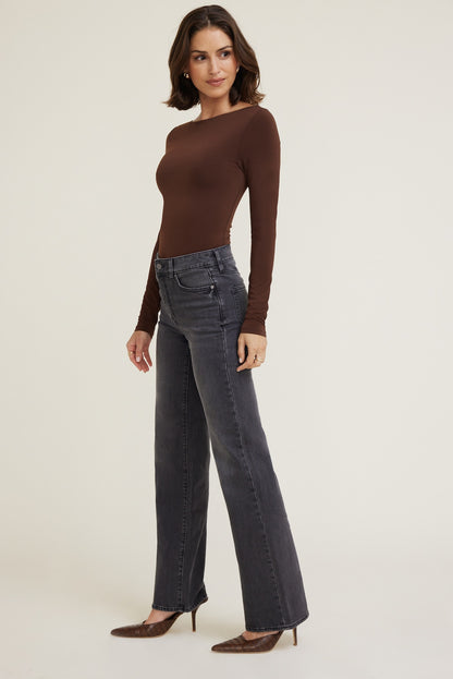 Dynamite Elodie Stretch High Rise Bootcut Jeans Black