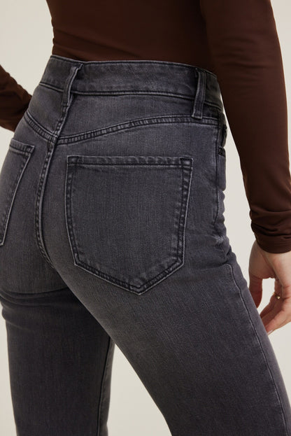 Dynamite Elodie Stretch High Rise Bootcut Jeans Black
