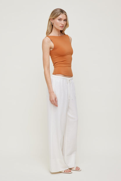 Dynamite Nola Sculpt Tank Top Orange