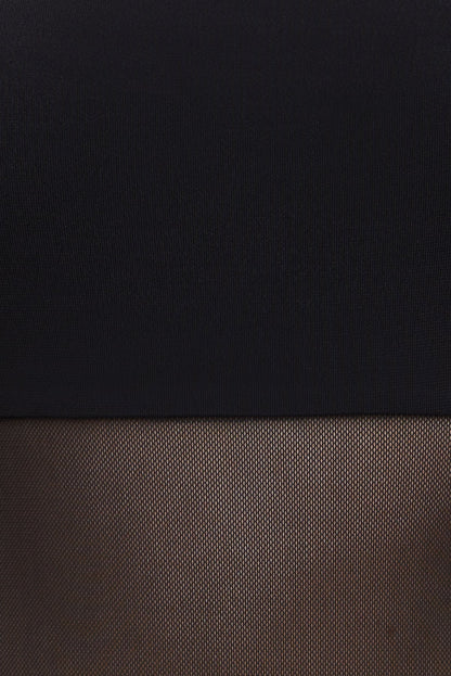 Dynamite Bandeau Sheer Mesh Bodysuit Black