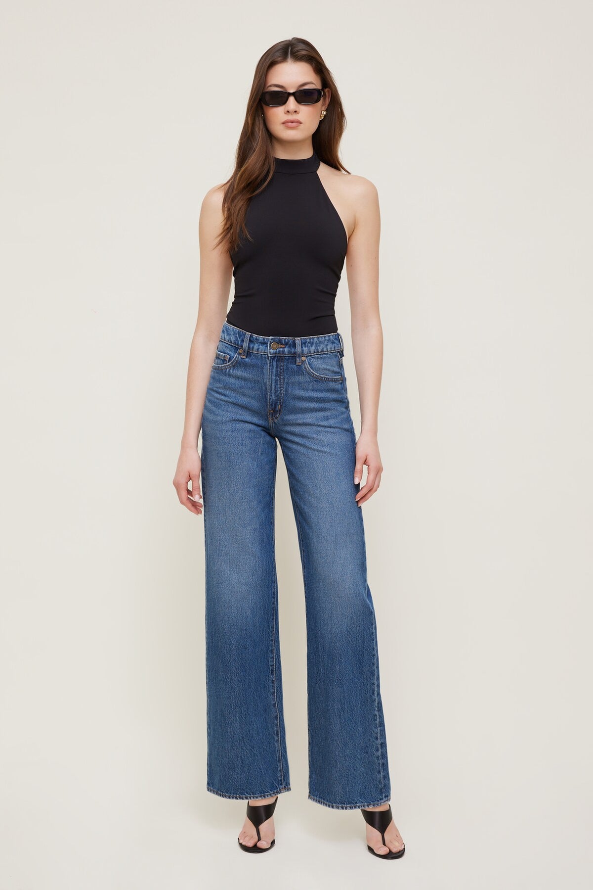 Dynamite Sculpt Halter Neck Bodysuit Black
