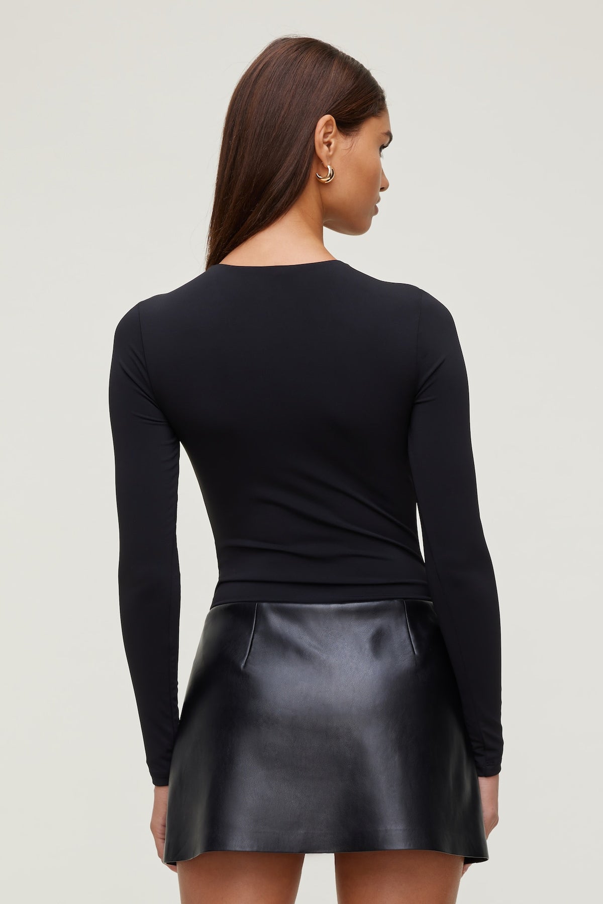 Dynamite Sculpt Crewneck Bodysuit Black