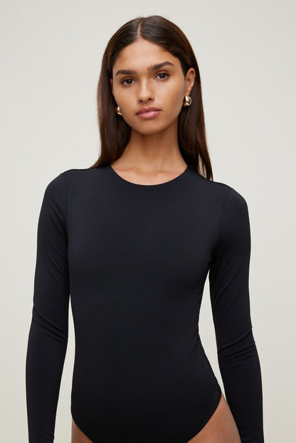Dynamite Sculpt Crewneck Bodysuit Black