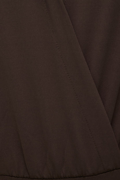 Dynamite Sculpt Collared Bodysuit Brown