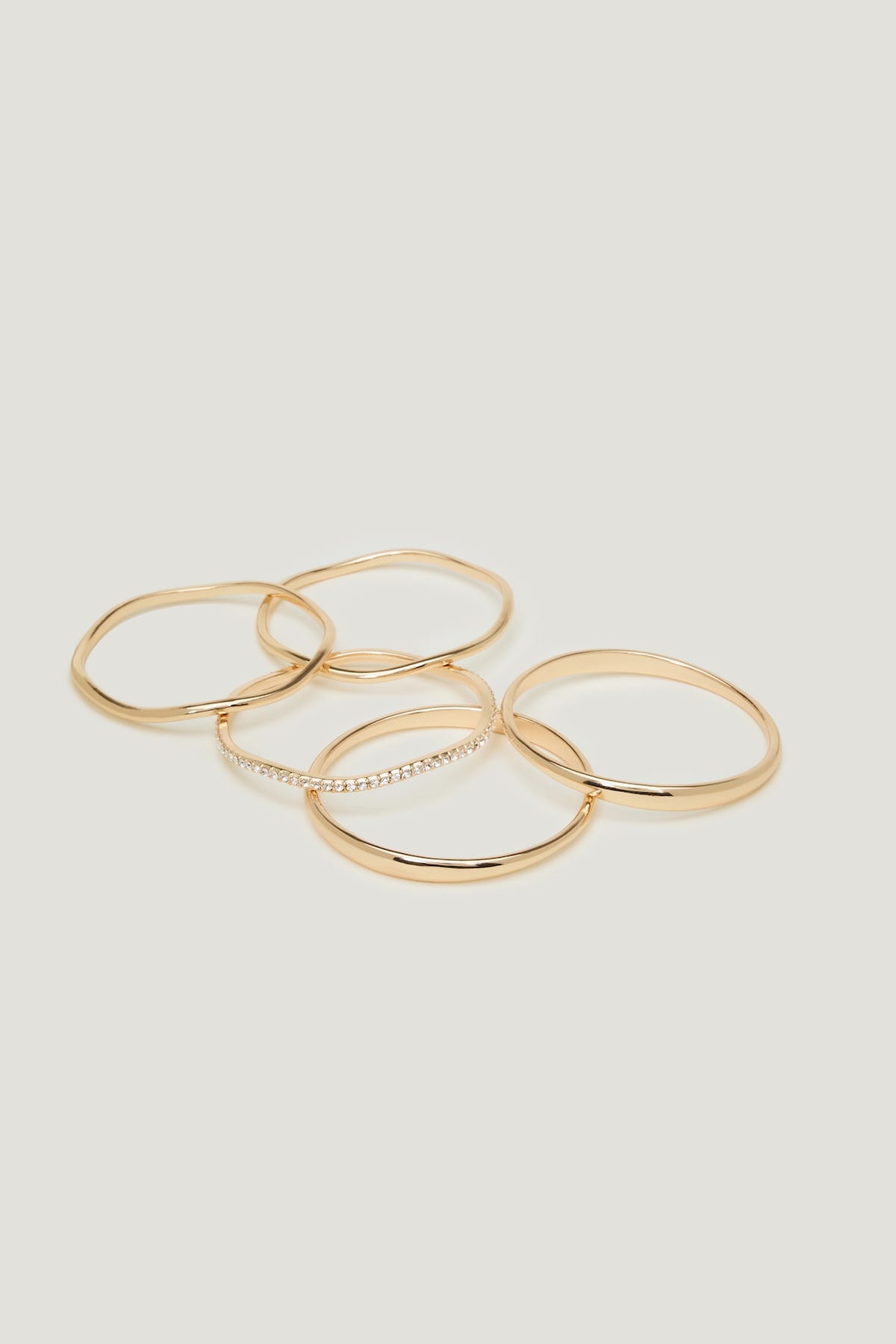 Dynamite 5 Pack Gem Bangles Yellow