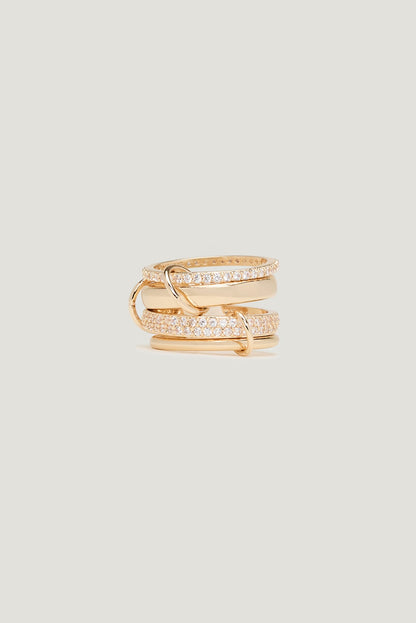 Dynamite 4-Pack Stackable Gem Rings White