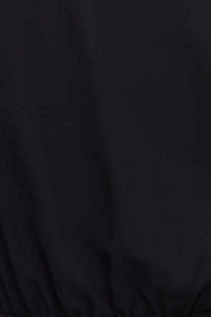 Dynamite Sheer Wrap Blouse BLACK