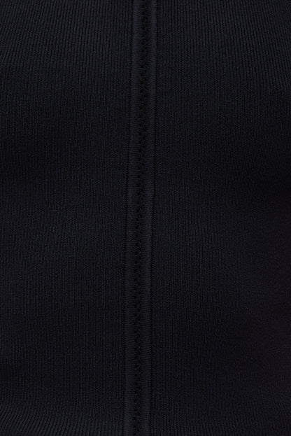 Dynamite Halter Sweater Tank Top Black