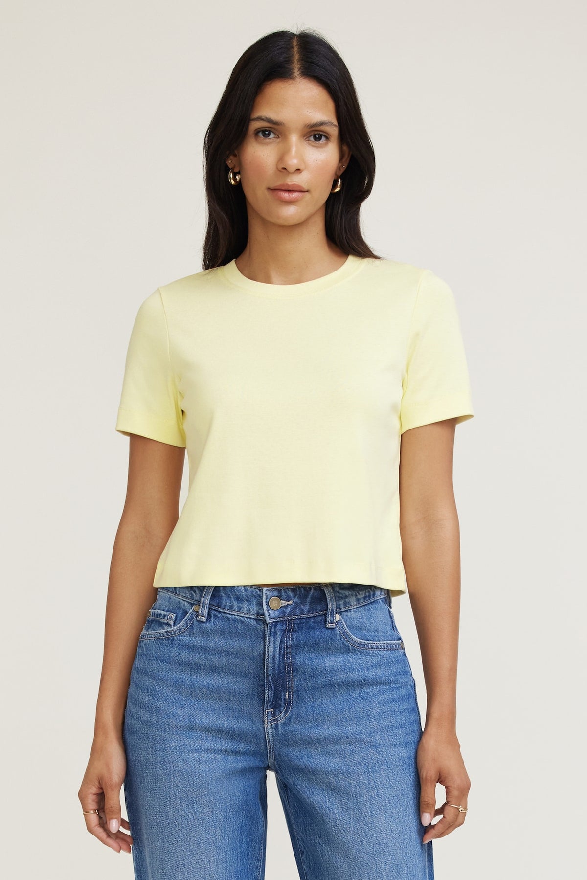 Dynamite Everyday Cotton T Shirt Yellow