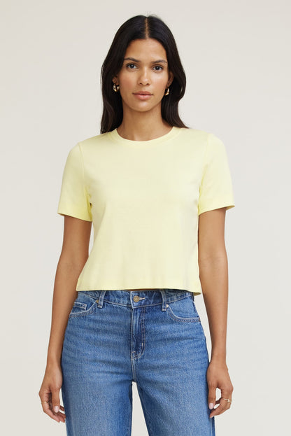 Dynamite Everyday Cotton T Shirt Yellow
