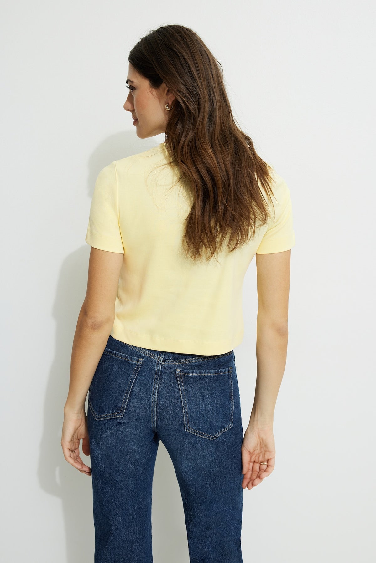 Dynamite Everyday Cotton T Shirt Yellow
