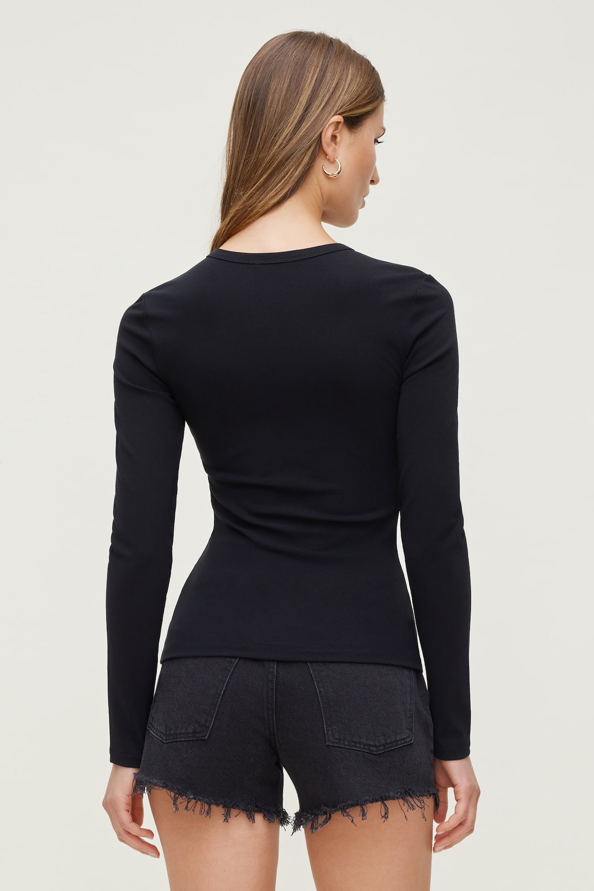 Dynamite Rumi Long Sleeve T Shirt Black