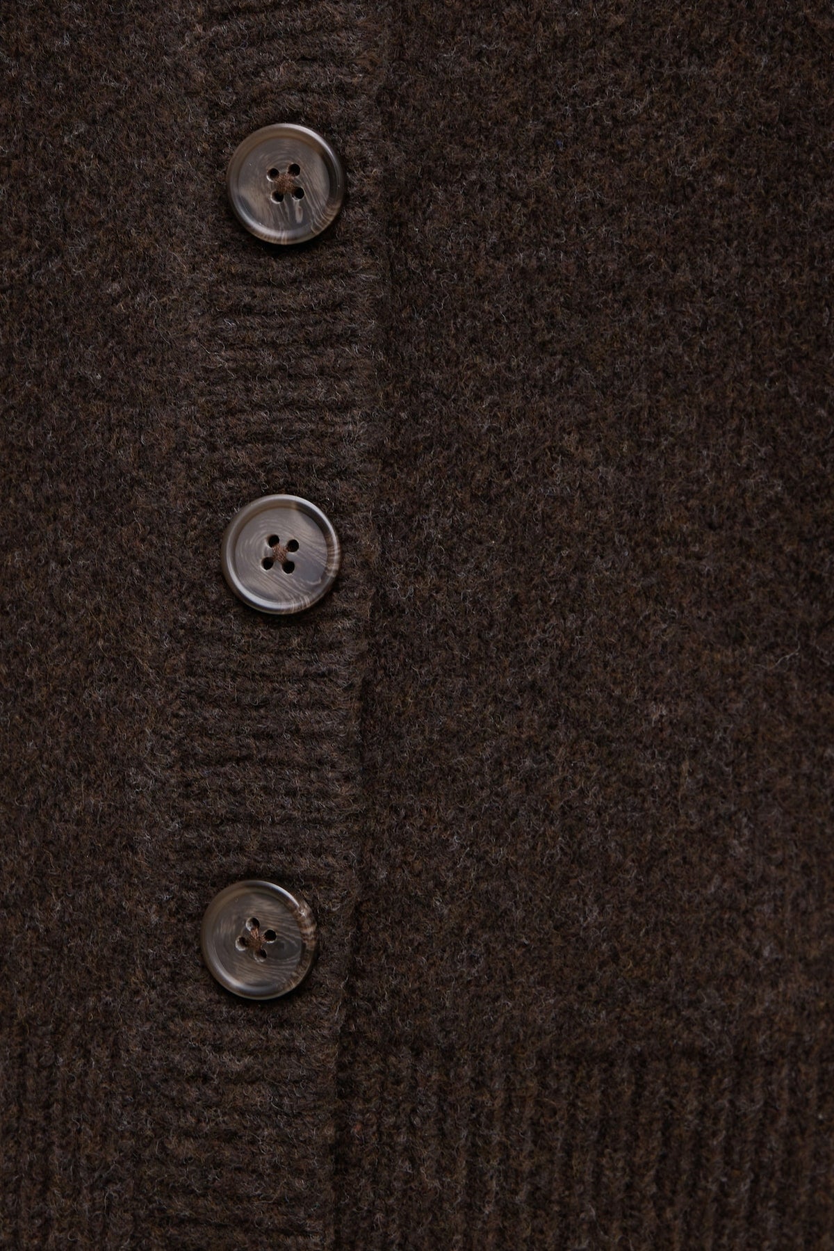 Dynamite Relaxed V Neck Cardigan Brown