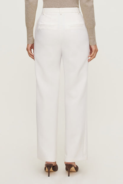 Dynamite Pintuck Straight Leg Pants Beige