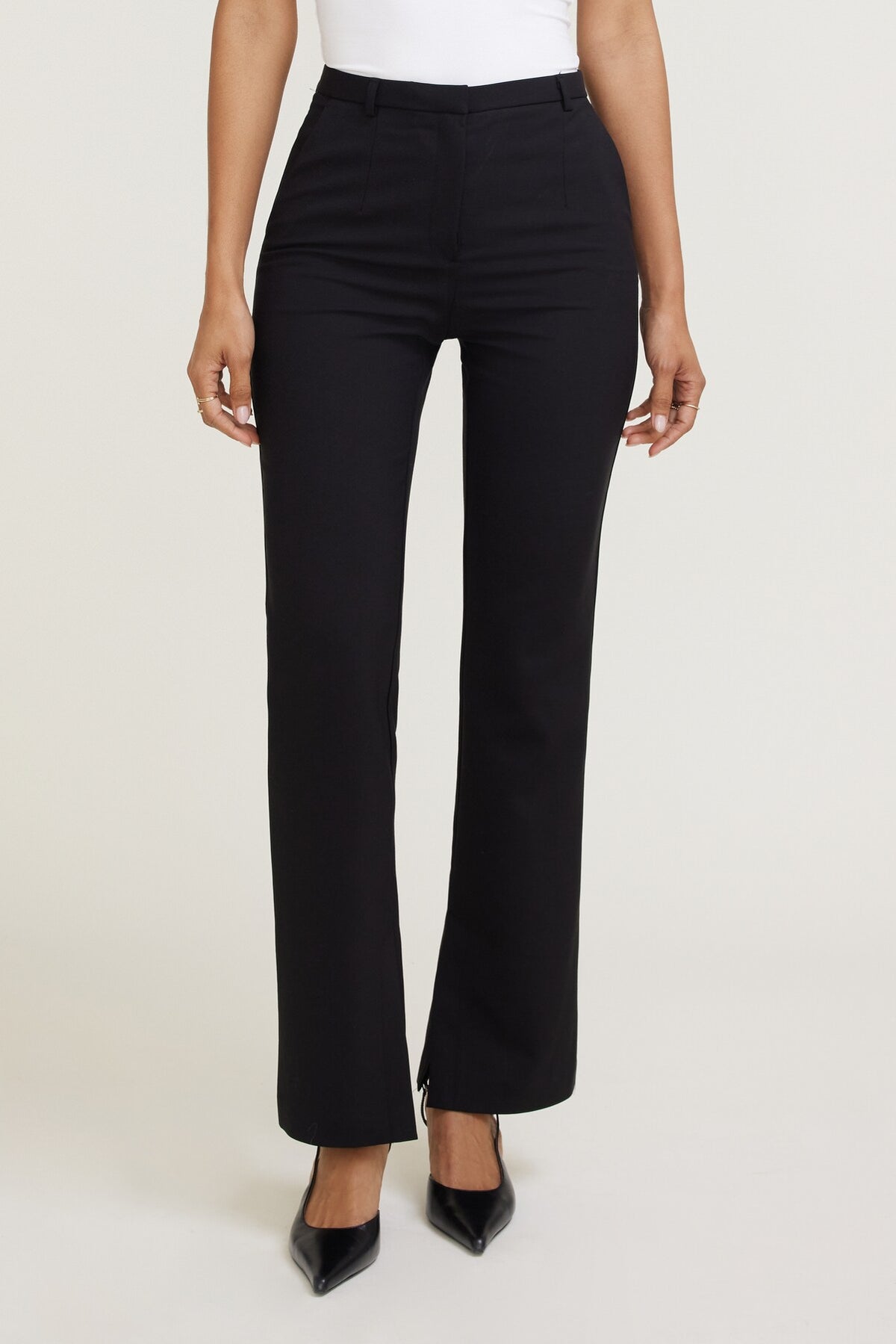 Dynamite High Rise Slim Leg Pants Black