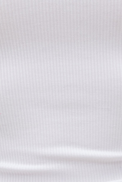 Dynamite Ellie Ribbed Tank Top White