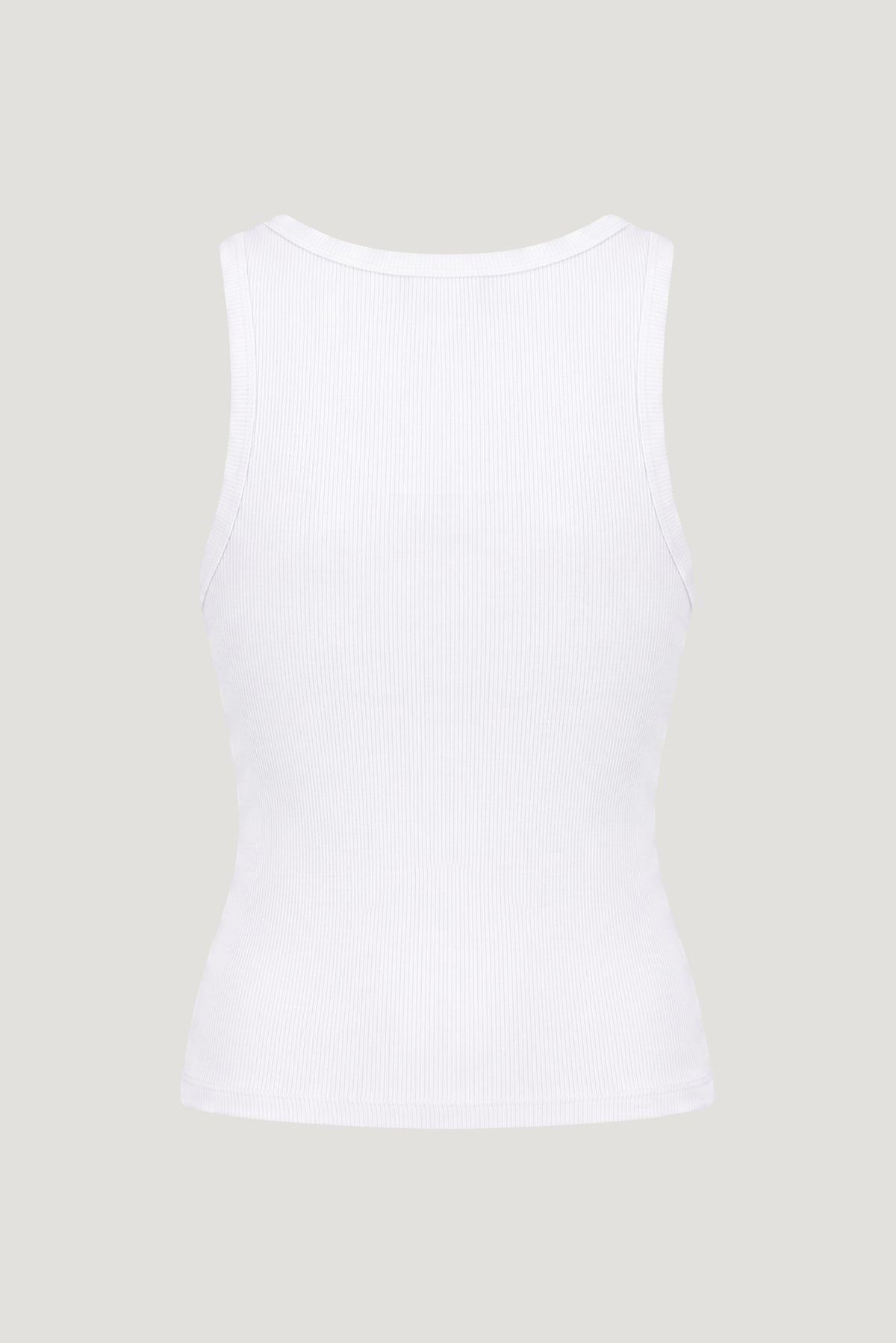 Dynamite Ellie Ribbed Tank Top White