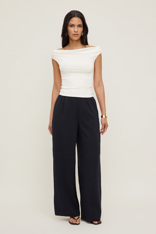 Dynamite Priya Wide Leg Pants Navy