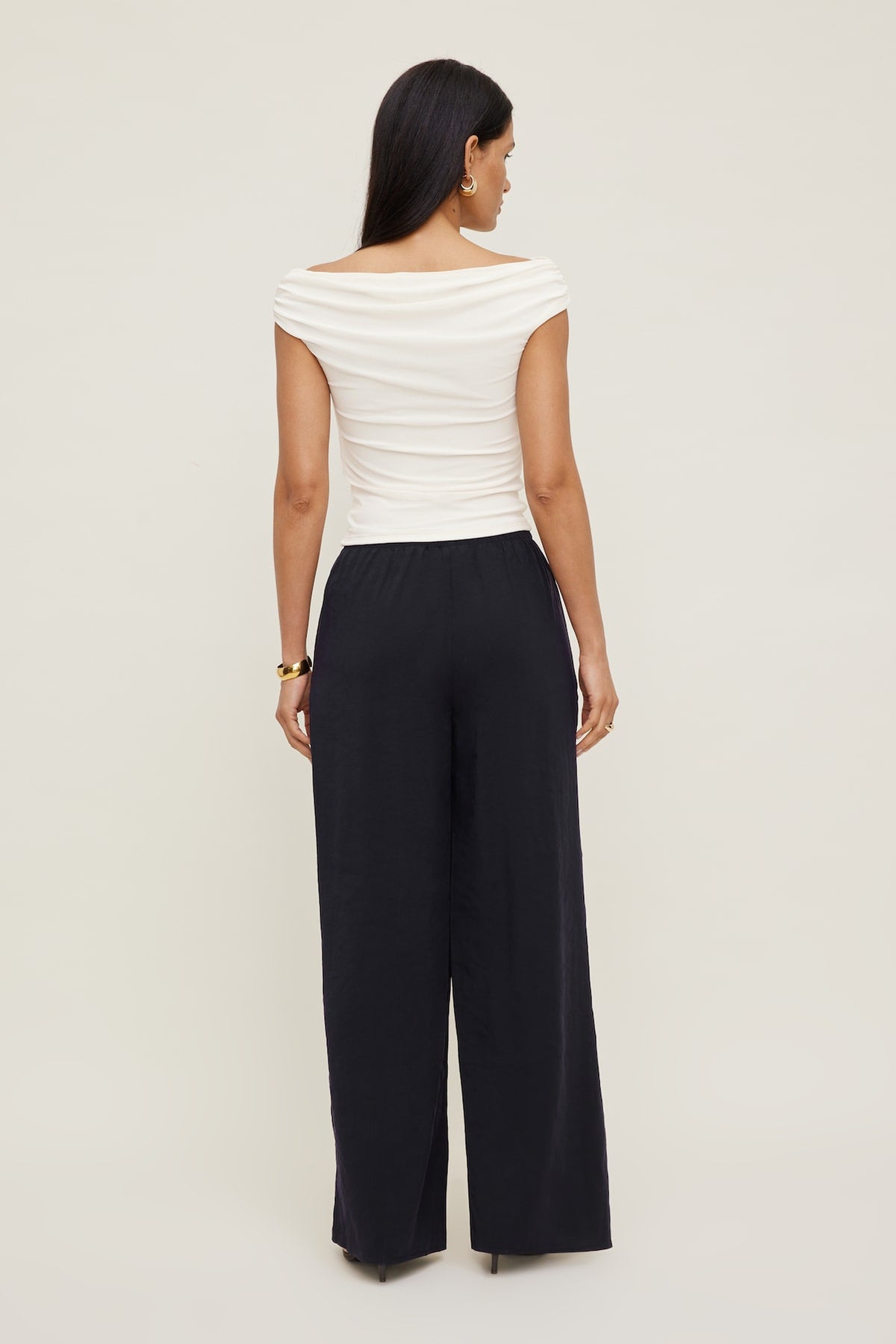 Dynamite Priya Wide Leg Pants Navy