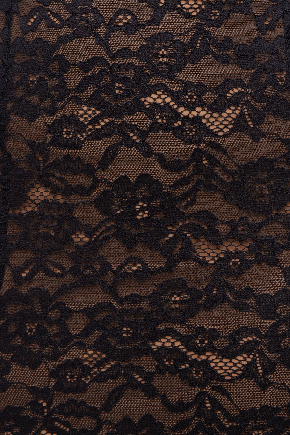 Dynamite Monet Lace Overlay Maxi Dress Black