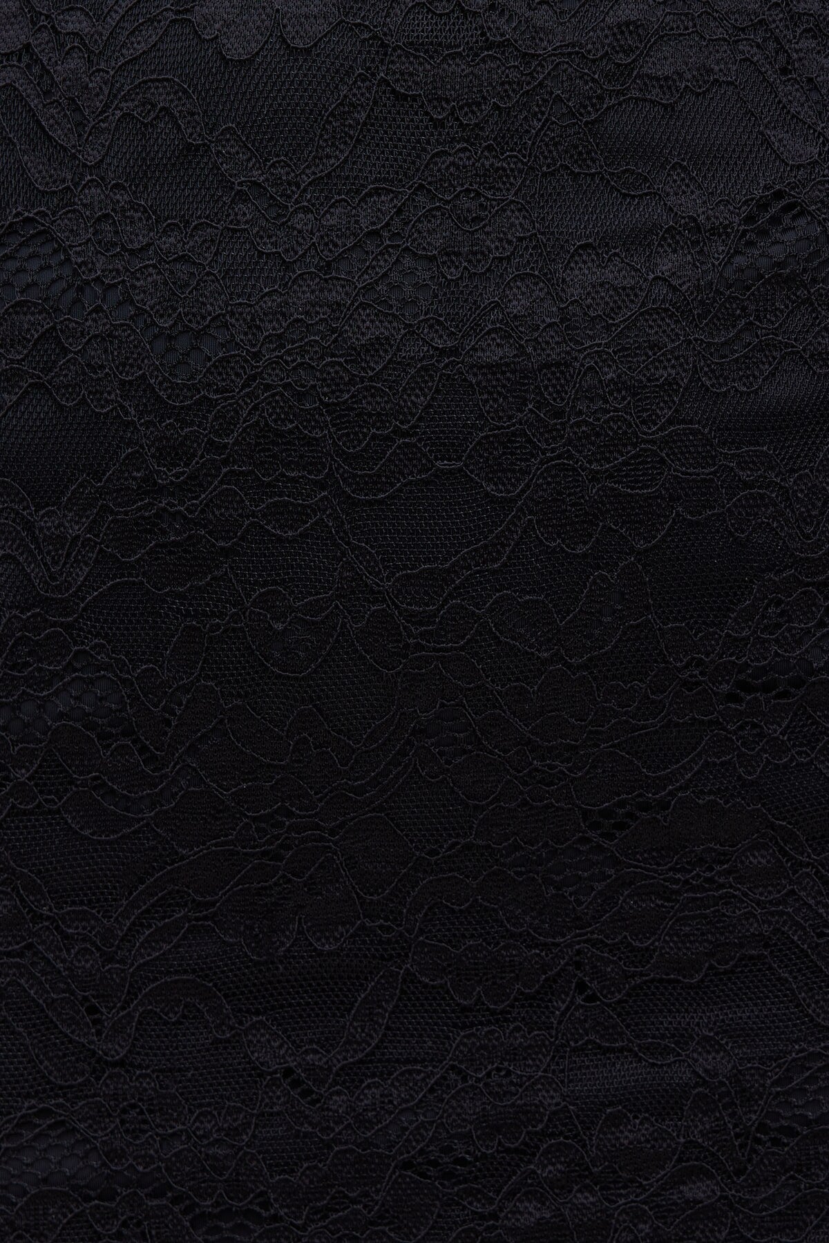 Dynamite Sheer Side Lace Maxi Dress Black