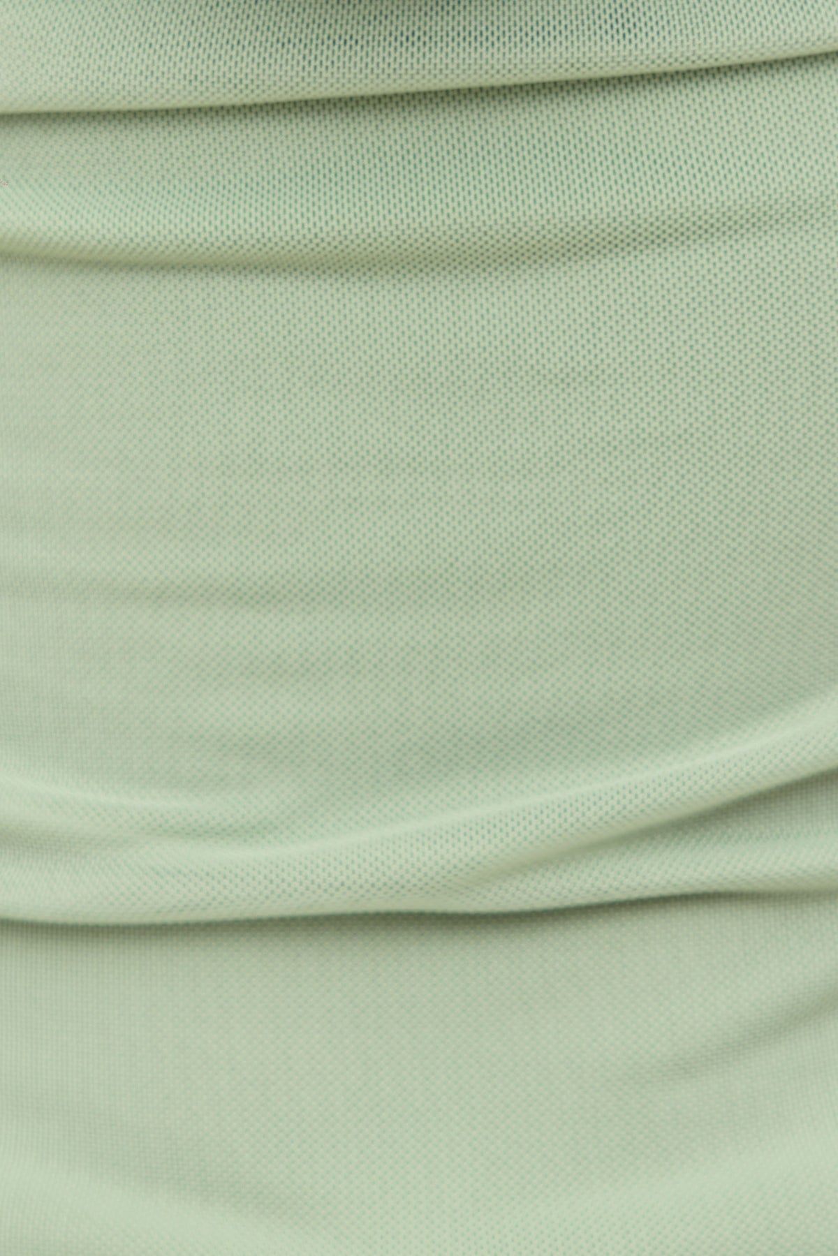 Dynamite Cowl Neck Mesh Halter Top Green